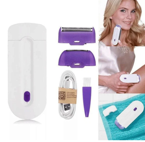DEPILADORA INALAMBRICA MORADA