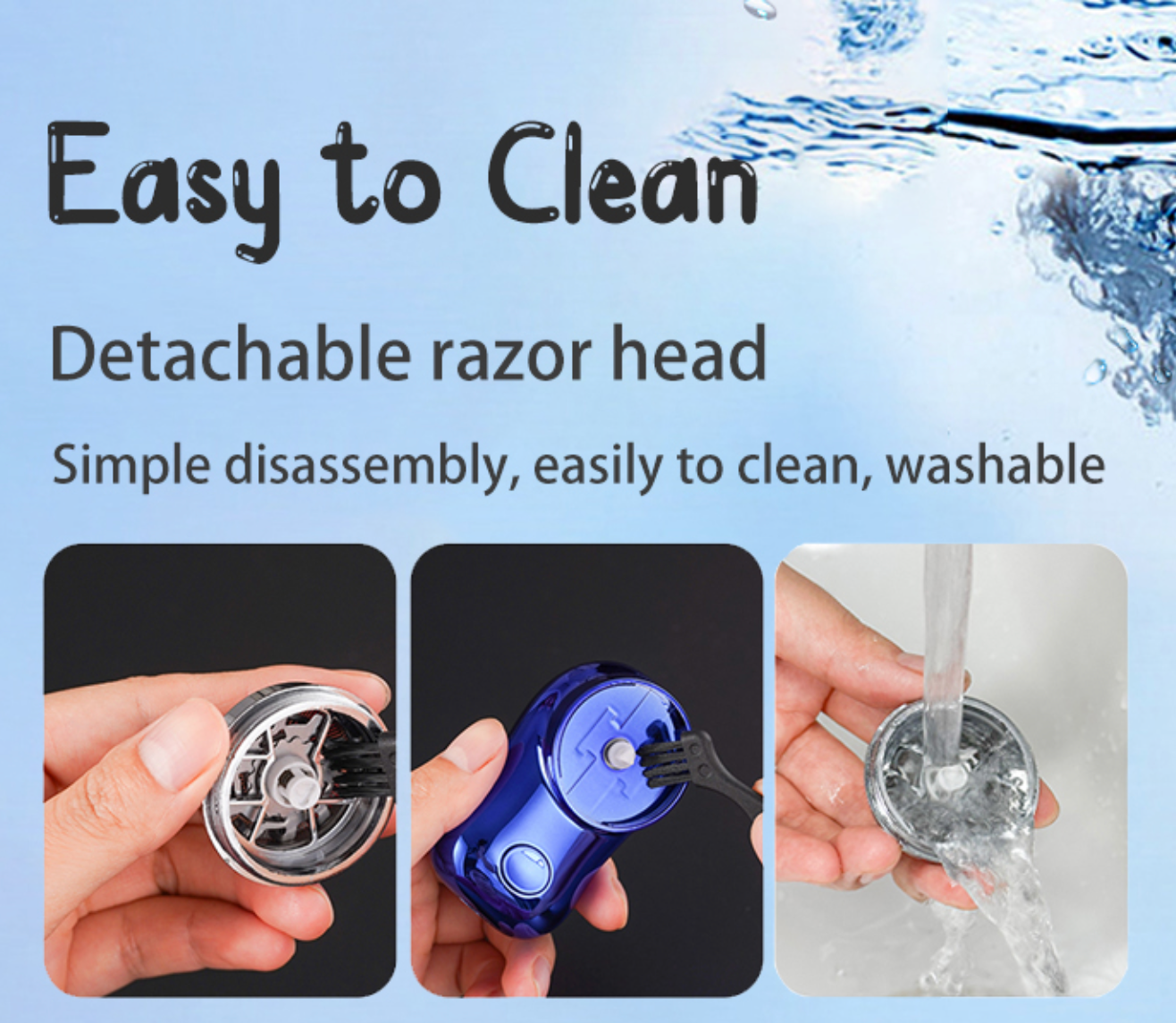 MINI AFEITADORA SHAVER VIAJERA RECARGABL