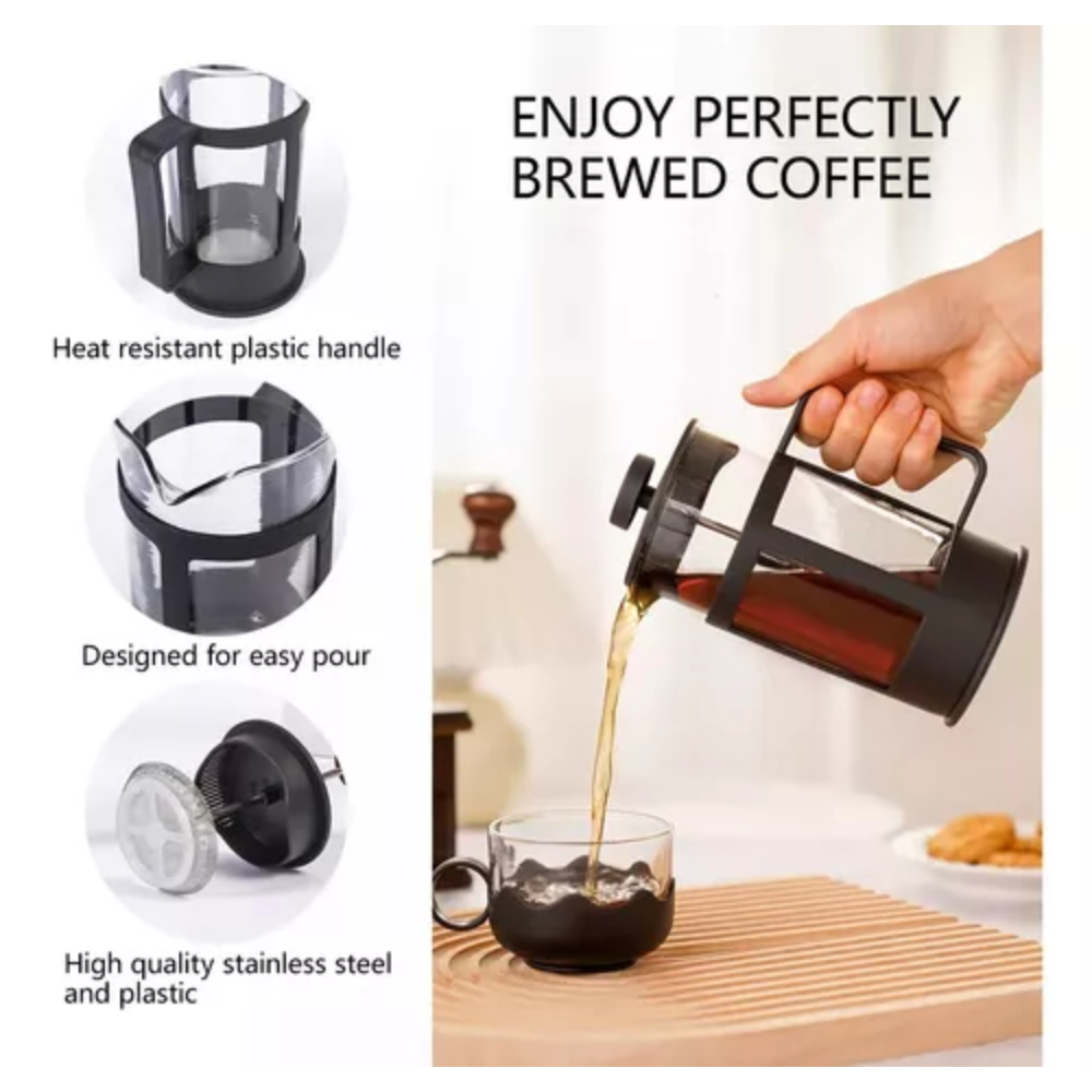 Prensa Francesa Cafe Cafetera Vidrio 350