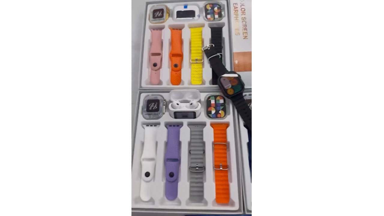 Smart watch ULTR3 + Auricular con pantalla LCD