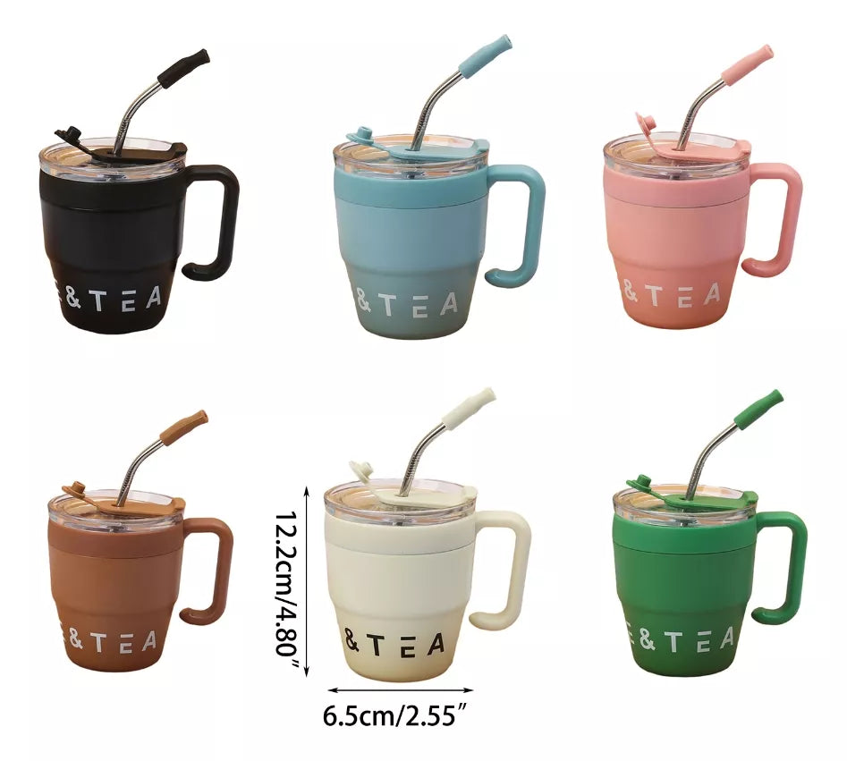 Taza Con Asa De Acero Inoxidable 480ml T